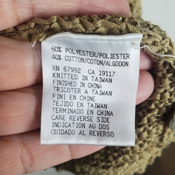 Sigrid Olsen Women's Brown Cardigan Sweater. MED. - Picture 7 of 9